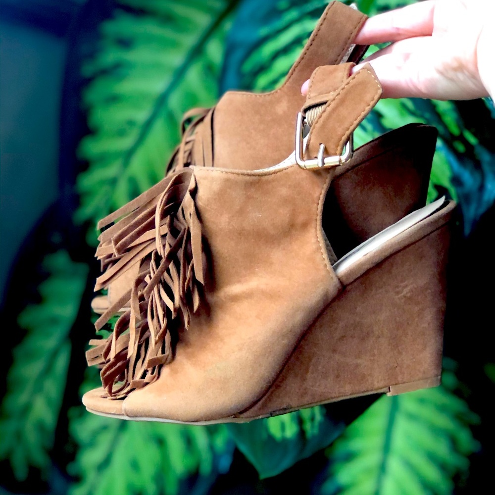 Forever Fringe Sandal Wedges